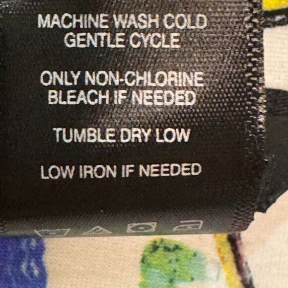 Ali Miles Button-Up Shirt Size Small Multi-Color Abstract Artsy Art Supplies - Picture 8 of 8